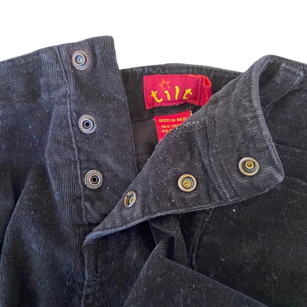 Vintage Y2K Tilt Corduroy Pants Flare Low-Rise 3-button Fly 2000’s Sz 29 Grunge - Picture 7 of 12